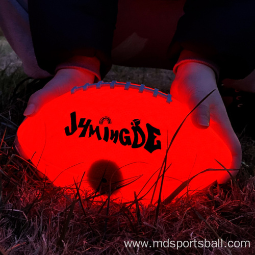 Glow in the dark LED football ball